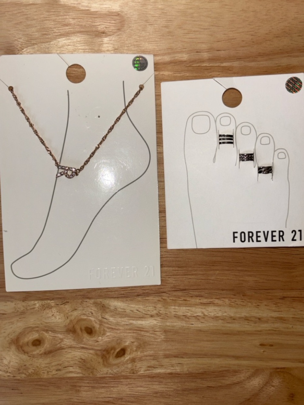 Forever 21 Anklet and Toe Rings NWT